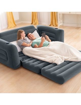 Sofá Cama Hinchable Intex Negro