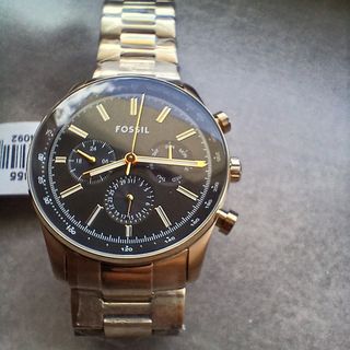 Relógio Fossil Dourado Novo