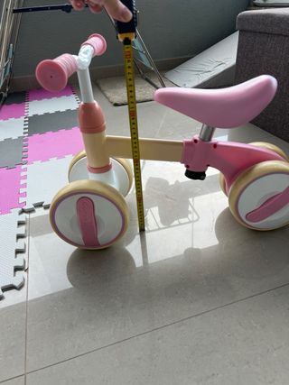 Bicicleta sin pedales infantil rosa 12-36 meses
