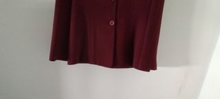 Chaqueta D. Algodón de Mujer. Color Burdeos.
