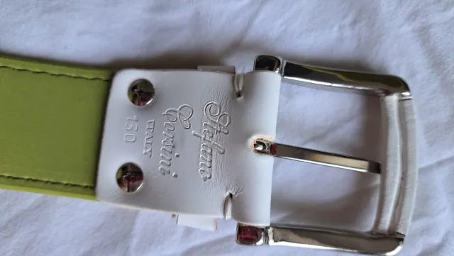 Cintura Uomo Stefano Corsini Verde/Bianca