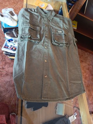 Camisa verde militar talla M