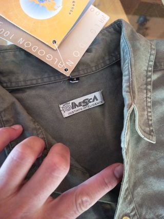 Camisa verde militar talla M