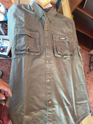 Camisa verde militar talla M