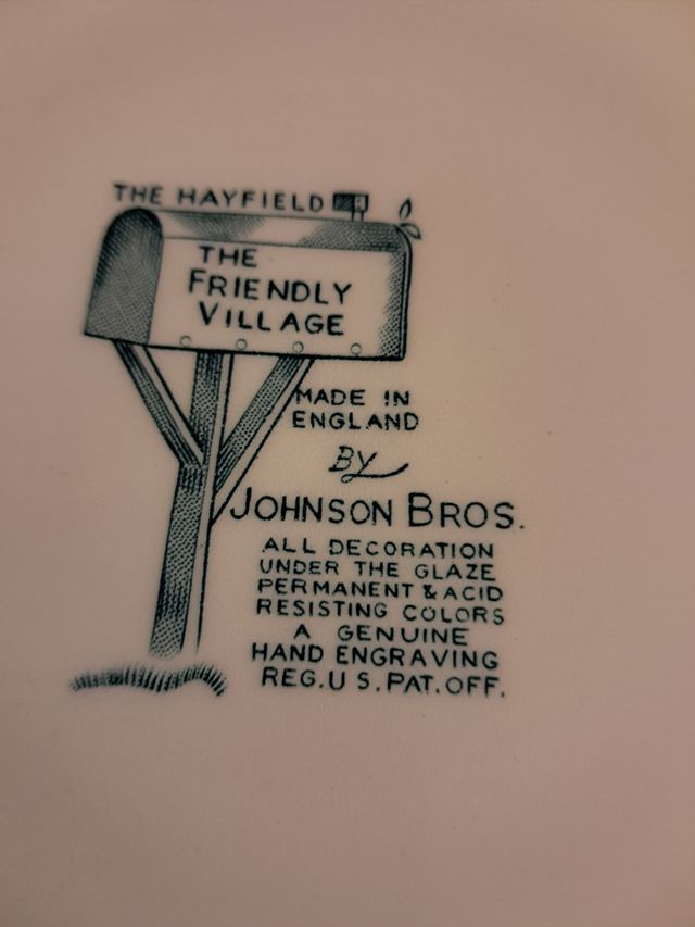12 Platos Johnson Bros. The Hayfield