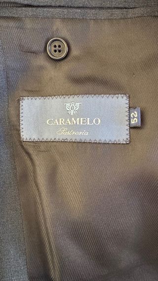 Americana Caramelo Azul Marino Talla 52
