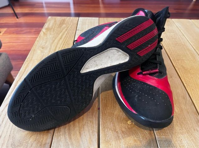 Adidas Zapatillas Baloncesto Negras Rojas
