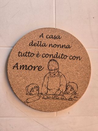 Sottopentola decorativo in sughero