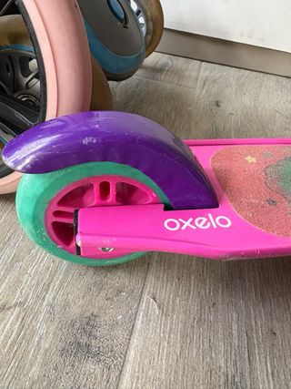 Patinete Oxelo Play 5 plegable rosa