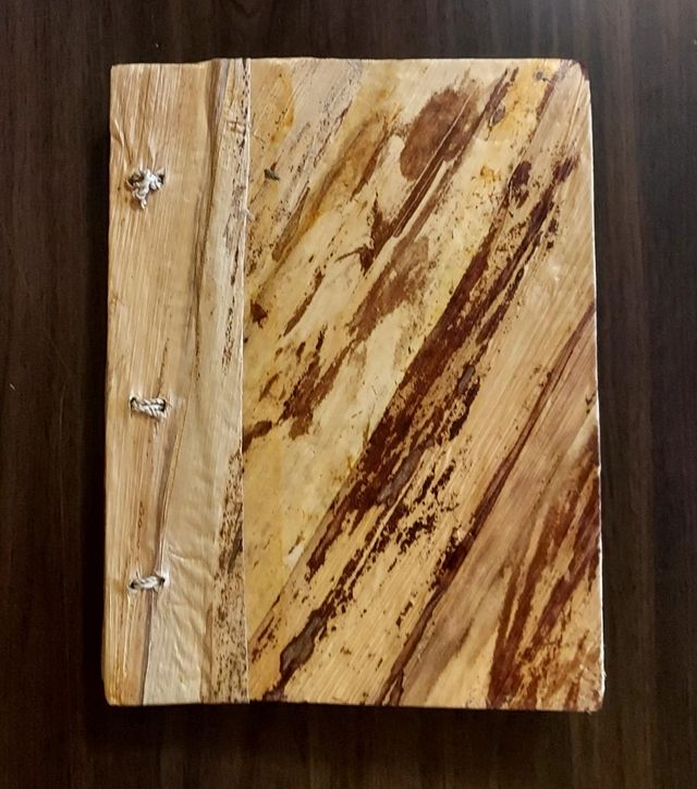 Álbum de fotos de hoja de plátano, papel ecológico