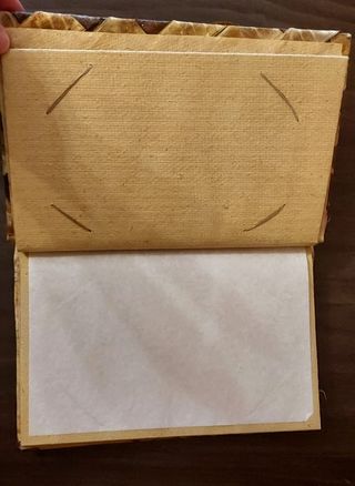 Álbum de fotos de hoja de plátano, papel ecológico