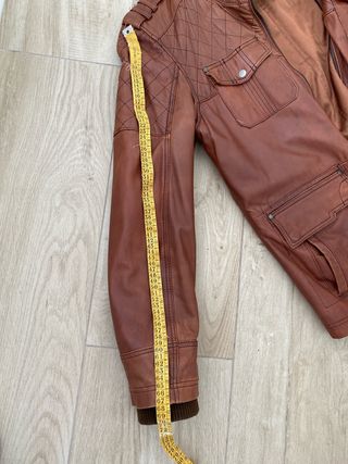 Cazadora Piel Hombre Marrón