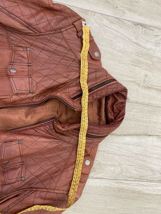 Cazadora Piel Hombre Marrón