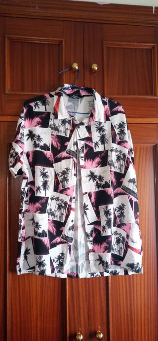 Camisa Hawaiana Palmeras Talla M