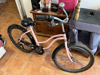 Bicicleta Cruiser Mujer Rosa