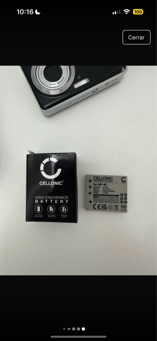 Cámara Pentax Optio E85 12.1 MP Negra