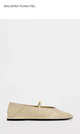 Bailarinas / flats Zara Piel Beige