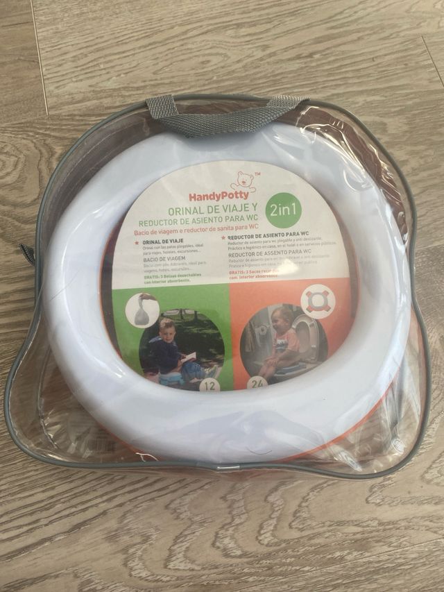 Orinal portátil de viaje HandyPotty naranja