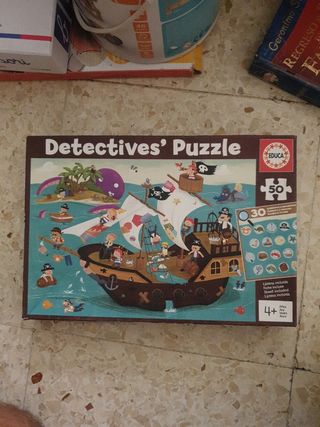 Puzzle Educa Detectives 50 Piezas Barco Pirata