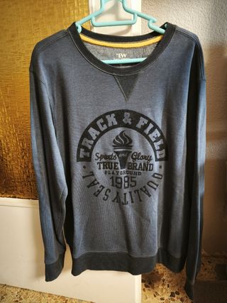 Sudadera de manga larga sin capucha hombre