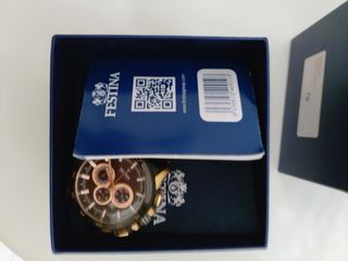 Reloj Festina Oro y Negro Auténtico