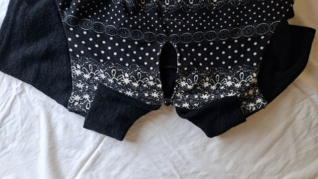 Vestito donna maglina fantasia bottoni