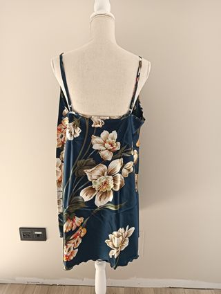 Camisón con bata floral