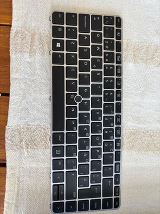 Teclado HP Plata/Negro Recambio Portátil