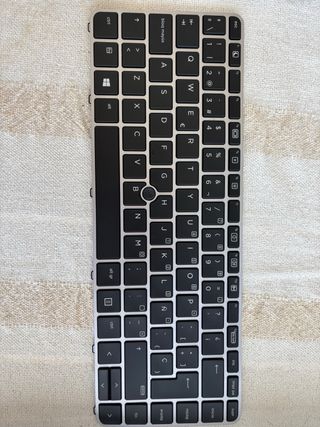 Teclado HP Plata/Negro Recambio Portátil