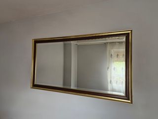 Espejo Dorado y Madera 164,5 x 90 cm