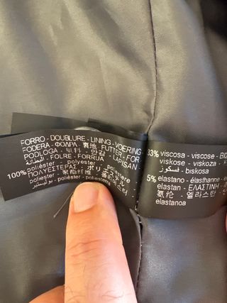 Americana Zara Gris Talla 52