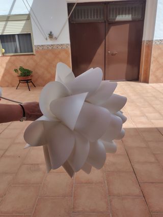 Lámpara Blanca Papel Ikea Knappa