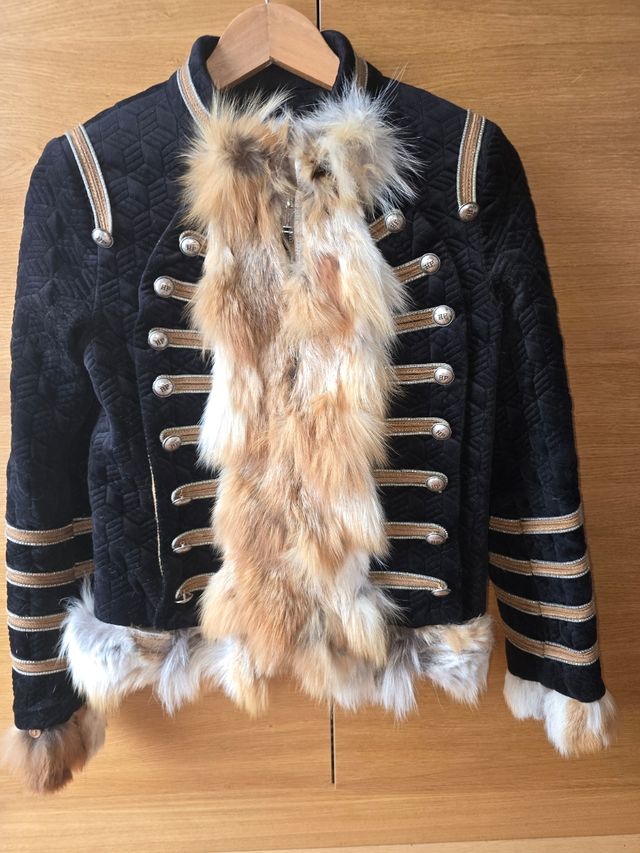 Chaqueta Holy Prepy Terciopelo y Pelo Natural