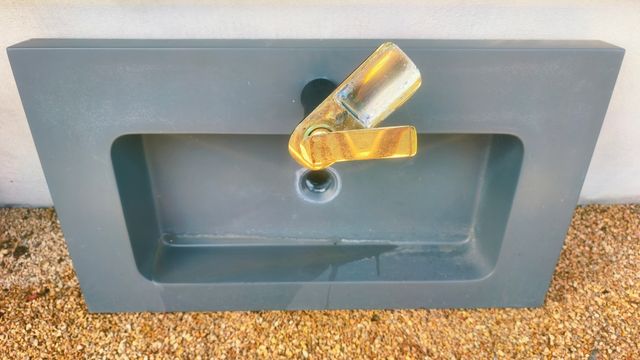 Lavabo Gris Mate encastrable con Grifo de regalo