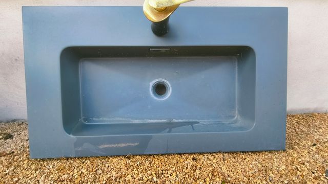 Lavabo Gris Mate encastrable con Grifo de regalo