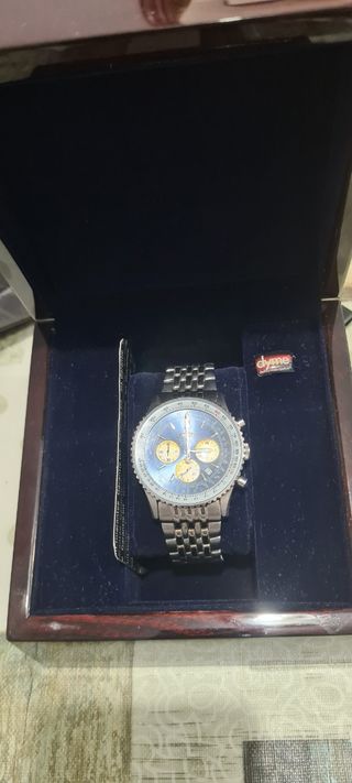 Reloj Breitling Azul y Plateado
