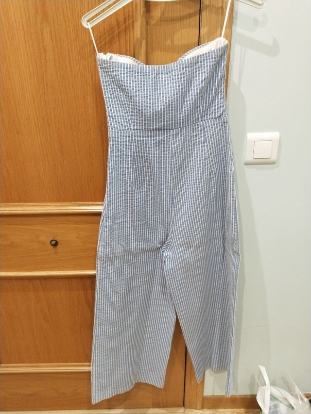 Mono Zara Verano Rayas Azul Blanco