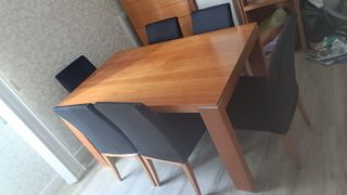 Mesa de comedor de madera para 6-10 personas