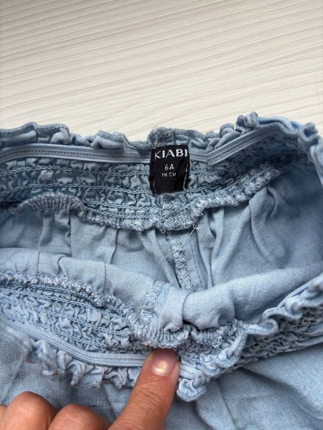 Pantalón corto vaquero niña