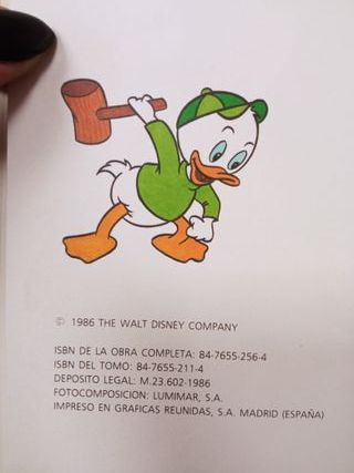 Colección libros Disney 1986