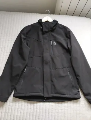 Chaqueta Softshell Negra Hombre