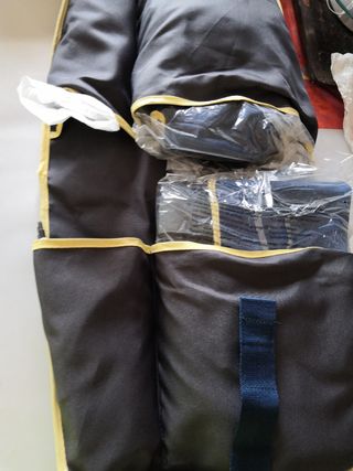 Terapia de compresión para piernas cansadas.