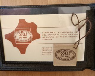 Cartera, billetera y tarjetero de piel