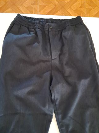 Pantalón pitillo caballero azul marino