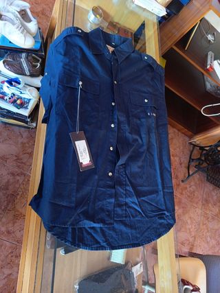 Camisa azul talla L