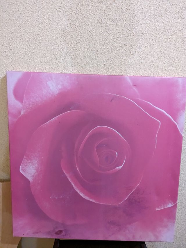 Cuadro abstracto azul y marrón