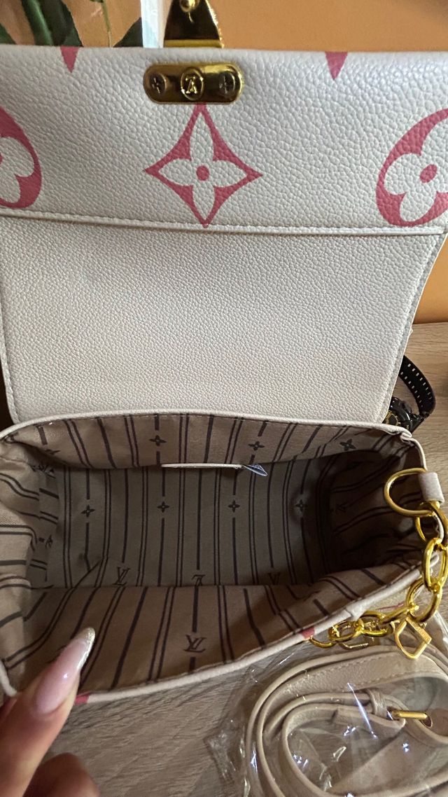 Bolso Louis Vuitton Beige y Rosa
