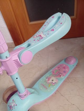 Patinete infantil 3 ruedas unicornios