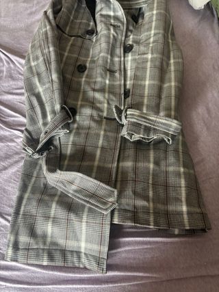 Gabardina de invierno a cuadros