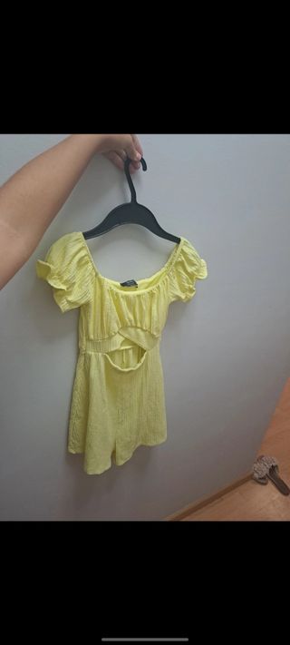 Mono corto verano amarillo